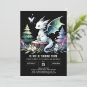 マジカルおもしろいドラゴン誕生日 招待状 (スタンド正面)