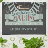 マジカルおもしろいマティーニカクテルキパーソナライズされたッチ キッチンタオル (折り畳み)