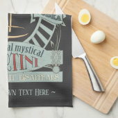 マジカルおもしろいマティーニカクテルキパーソナライズされたッチ キッチンタオル (四つ折り)