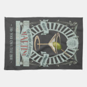 マジカルおもしろいマティーニカクテルキパーソナライズされたッチ キッチンタオル (横)