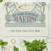 マジカルおもしろいマティーニカクテルキパーソナライズされたッチ キッチンタオル (折り畳み)