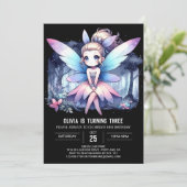 マジカルお洒落フェアリー誕生日 招待状 (スタンド正面)