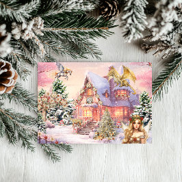 マジカルかつ幻想的なクリスマス・フェアリー シーズンカード