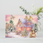 マジカルかつ幻想的なクリスマス・フェアリー シーズンカード (スタンド正面)