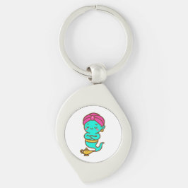 マジカルかわいいジン – ネオンスピリット キーホルダー