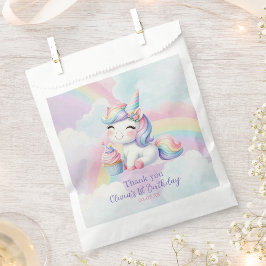マジカルでかわいいユニコーンの誕生日パーティーファバーバッグ フェイバーバッグ