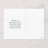 マジカルなクリスマスのタイポグラフィを信じて シーズンポストカード (裏面)