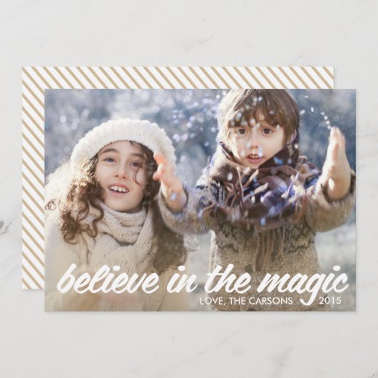 マジカルなホリデーカードを信じて シーズンカード (正面/裏面)