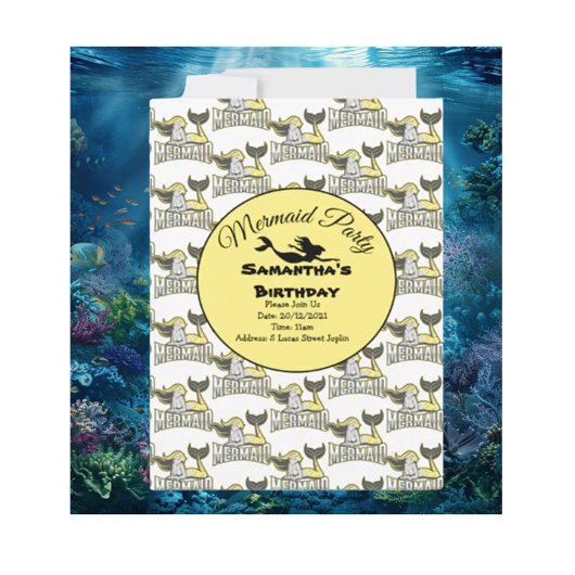 マジカルな人魚のパーティーに潜り込め！招待状 招待状