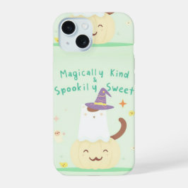 マジカルに優しくスプーキーに甘く - かわいいパステルハロウィン iPhone 15ケース