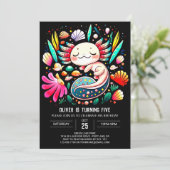 マジカルアクソロトルチルドレン誕生日 招待状 (スタンド正面)