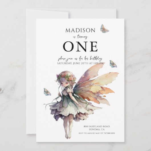 マジカルアニメフェアフェアリー5thバースデーパーティー 招待状 (正面)