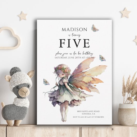 マジカルアニメフェアフェアリー5thバースデーパーティー 招待状