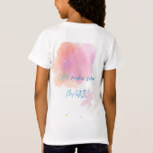 マジカルアヒルの子供Tシャツ | かわいい魔法 Tシャツ (裏面)