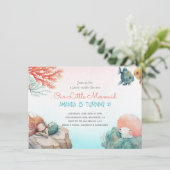 マジカルアンダーザシーウォーターのカラー誕生日 招待状 (スタンド正面)