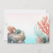 マジカルアンダーザシーウォーターのカラー誕生日 招待状 (裏面)