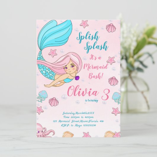 マジカルアンダーザシーパーティー招待状 招待状 (スタンド正面)