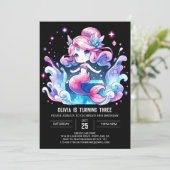 マジカルアンダーザシーマーメイド誕生日 招待状 (スタンド正面)