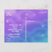 マジカルアンダーザシー誕生日はがき招待状 インビテーションポストカード (裏面)