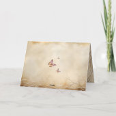 マジカルイエロー&金ゴールドフェアリーハッピーバースデー カード (裏面)