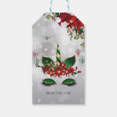 マジカルウィズクリスマスユニコーン顔 ギフトタグ (裏面)