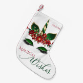 マジカルウィズホリデーフェスティバルユニコーン スモールクリスマスストッキング (正面 (吊り時))
