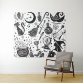 マジカルウィッチお洒落ウィッカ信者異教の タペストリー (インサイチュ(横))