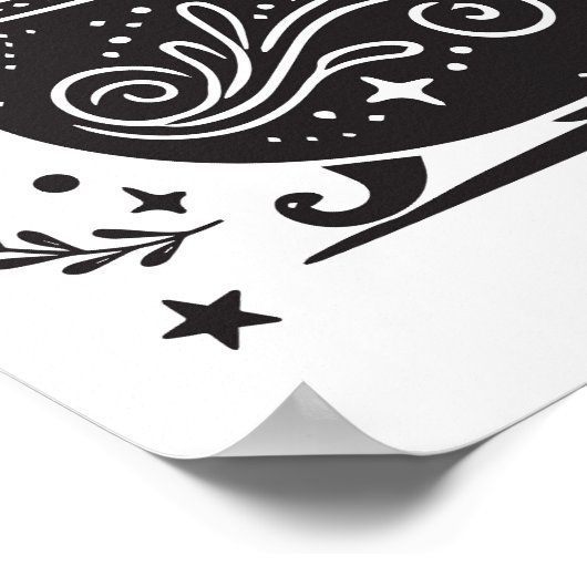 マジカルウィッチお洒落ウィッカ信者異教の ポスター (角)