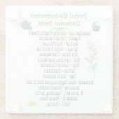 マジカルウィッチクラフトハバルスピリチュアル 異教の ガラスコースター (裏面)