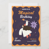 マジカルウィッチ誕生日招待状 招待状 (正面)