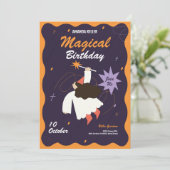 マジカルウィッチ誕生日招待状 招待状 (スタンド正面)