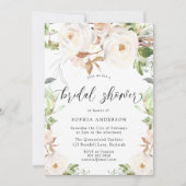 マジカルウィンター春フローラエレガントブライダルシャワー 招待状 (正面)
