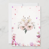 マジカルウォーターカラーユニコーン誕生日招待状 招待状 (裏面)