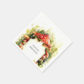 マジカルウッズマッシュルーム誕生日 スタンダードカクテルナプキン (角)