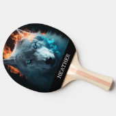 マジカルウルフファンタジーモノグラム 卓球ラケット (横)