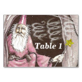 マジカルオールドウィザード小妖精や小人魔法ワンドスター テーブルナンバー (裏面)