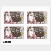 マジカルオールドウィザード小妖精や小人魔法ワンドスター 長方形シール (シート)