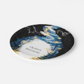 マジカルカスタム誕生日ウッドランド ペーパープレート (アングル)