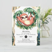 マジカルカラフルスロース誕生日 招待状 (スタンド正面)