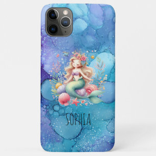 マジカルカラフルマーメイドネームバースデーギフト iPhone 11 PRO MAXケース