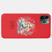 マジカルカラフルマーメイドネームバースデーギフト Case-Mate iPhoneケース (裏面(横))