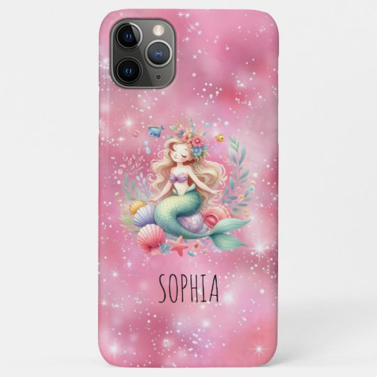 マジカルカラフルマーメイドネームバースデーギフト Case-Mate iPhoneケース (裏面)
