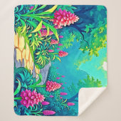 マジカルガーデンパスデザイン シェルパブランケット (正面)