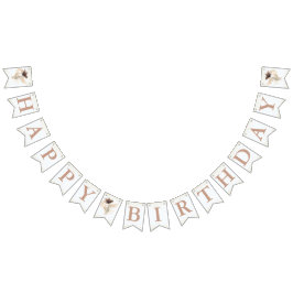 マジカルガーデンフェアリー誕生日バナー バンティングフラッグ