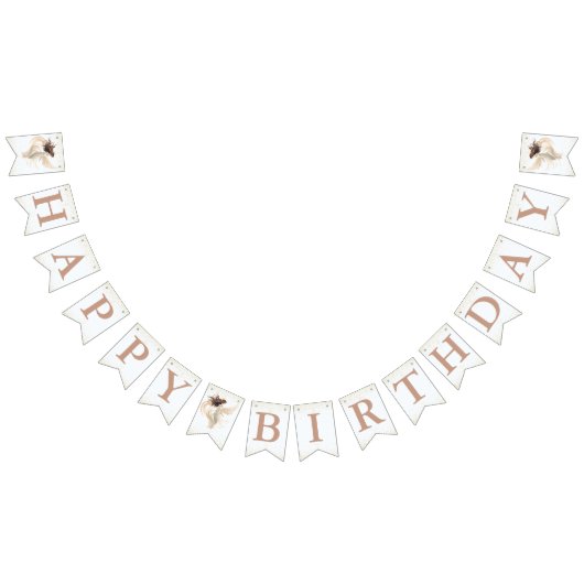 マジカルガーデンフェアリー誕生日バナー バンティングフラッグ (全)