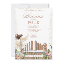 マジカルガーデンフェアリー誕生日招待状