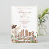 マジカルガーデンフェアリー誕生日招待状 招待状 (スタンド正面)