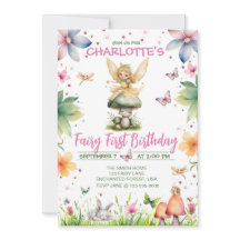 マジカルガーデンフェアリー1st誕生日招待状