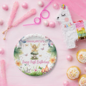 マジカルガーデンフェアリー1st誕生日 ペーパープレート (パーティー)