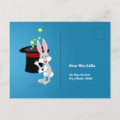 マジカルガールショー誕生日パーティー インビテーションポストカード (裏面)